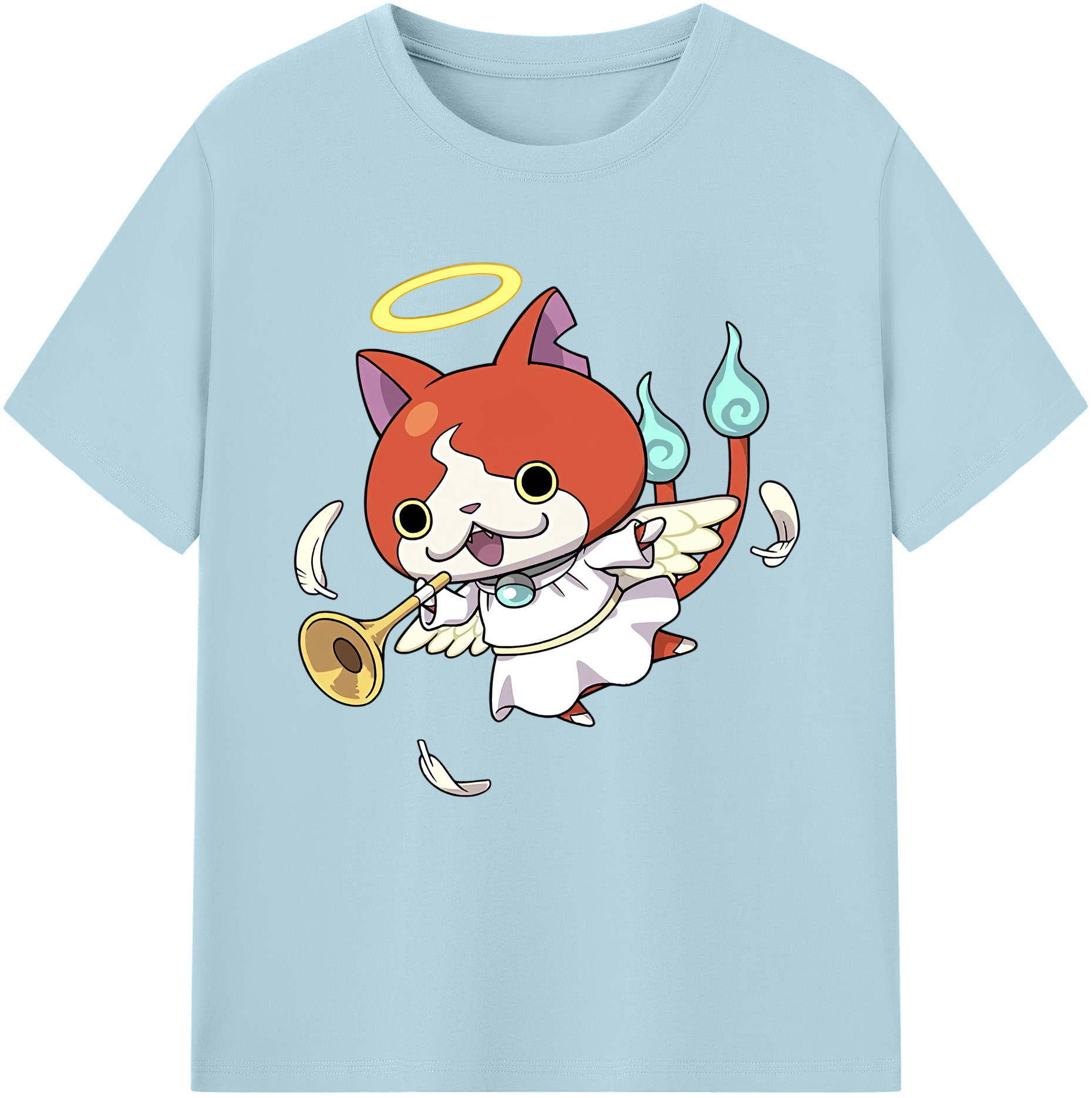（画像用） 妖怪ウォッチ Yo-kai Watch 綿100％半袖Tシャツ（フロントプリント）